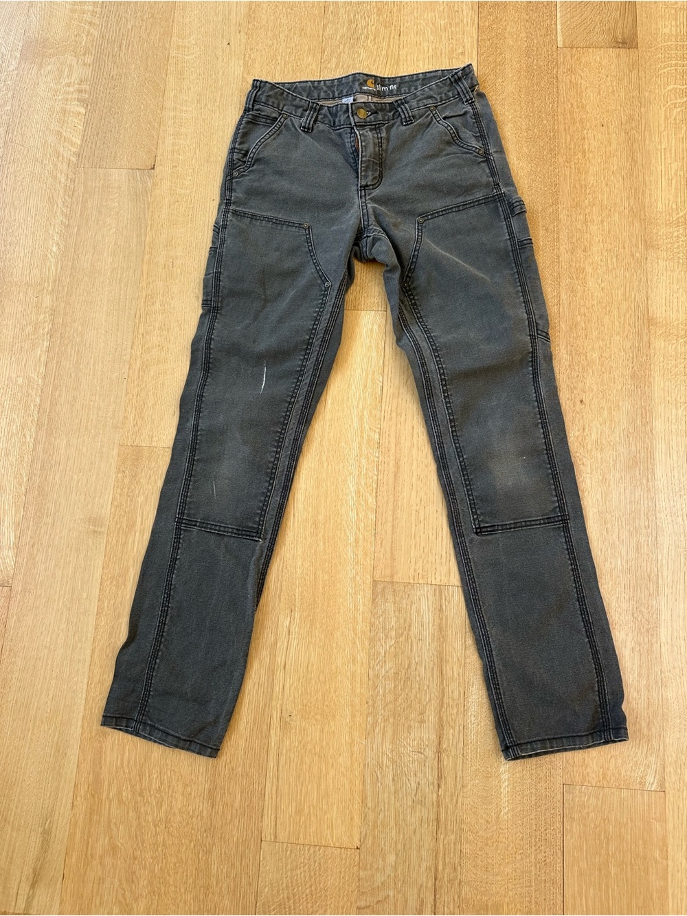 Carhartt Slim Fit Gray Work Pants